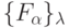 \{F_{\alpha}\}_{\lambda}