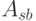 A_{sb} 