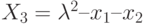 X_3 = \lambda^2 – x_1 – x_2 