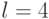 l = 4