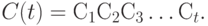 C(t) =  С_1 С_2 С_3\dots С_t.