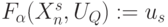 F_{\alpha}(X_n^s,U_Q):=u_s