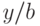 y/b