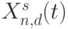 X^s_{n,d}(t)