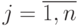 j = \overline{1,n}