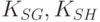 K_{SG}, K_{SH}