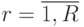 r=\overline{1 , R} 