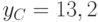 y_C=13,2
