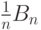 \frac{1}{n}B_n
