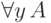 \forall y\,A