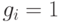 g_i=1