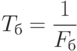 $T_{б}=\dfrac{1}{F_{б}}$