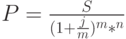 P=\frac{S}{(1+\frac{j}{m})^m*^n}